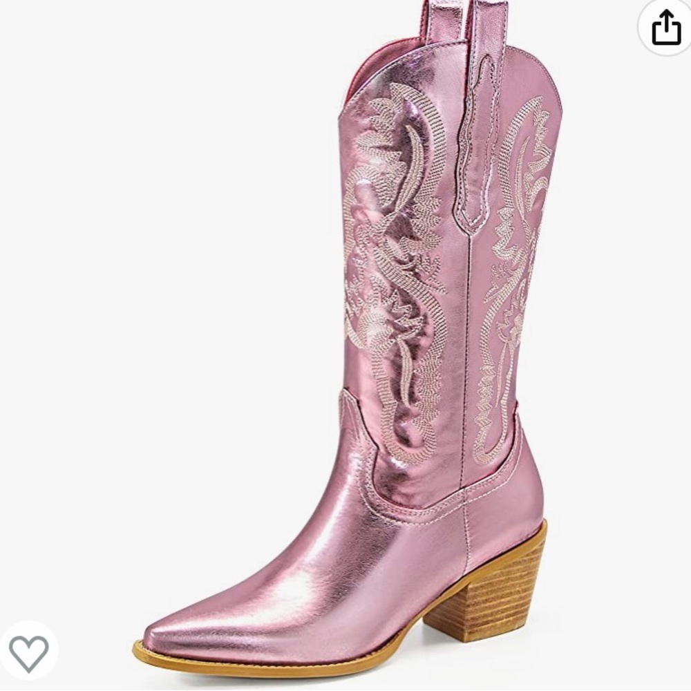 Pink cowboy boots